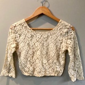Forever 21 lace crop top